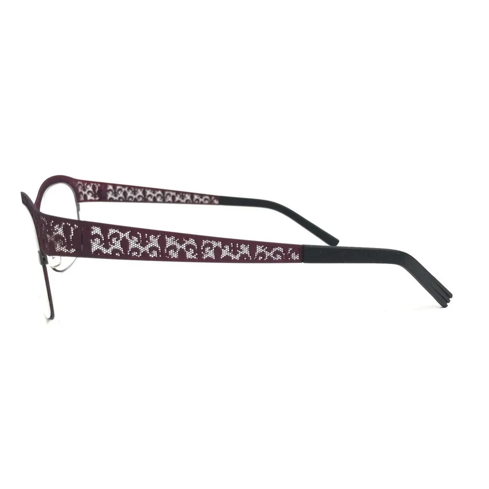 J.F. Rey Eyeglasses Frames JF2559 7777 Purple Matte Fleur De Lis 53-16-132